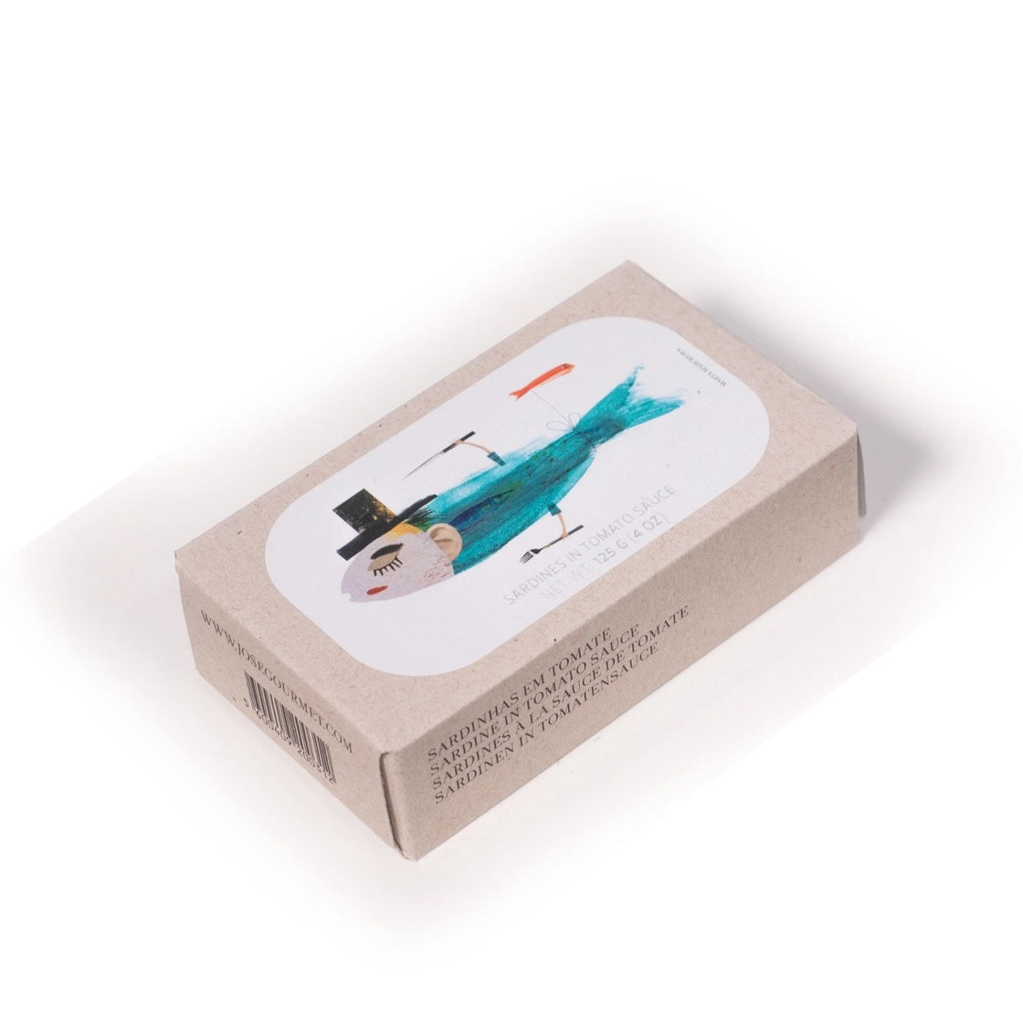 José Gourmet Sardines in Tomato Sauce on a white background