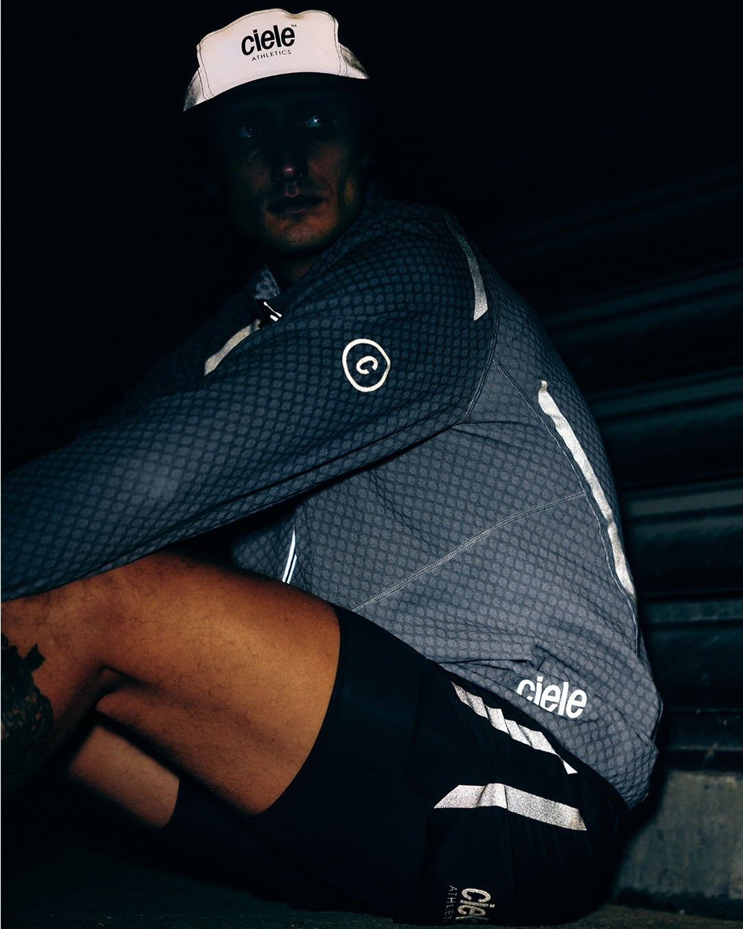 Ciele Athletics Men's DLYShort 5" Nite Rite Running Short in Shadowcast.