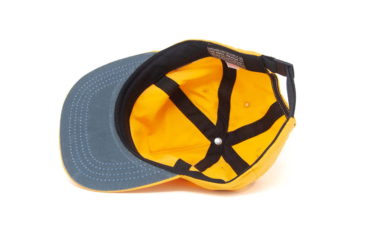 Ampal Creative Glider Gold Strapback Hat on a white background.