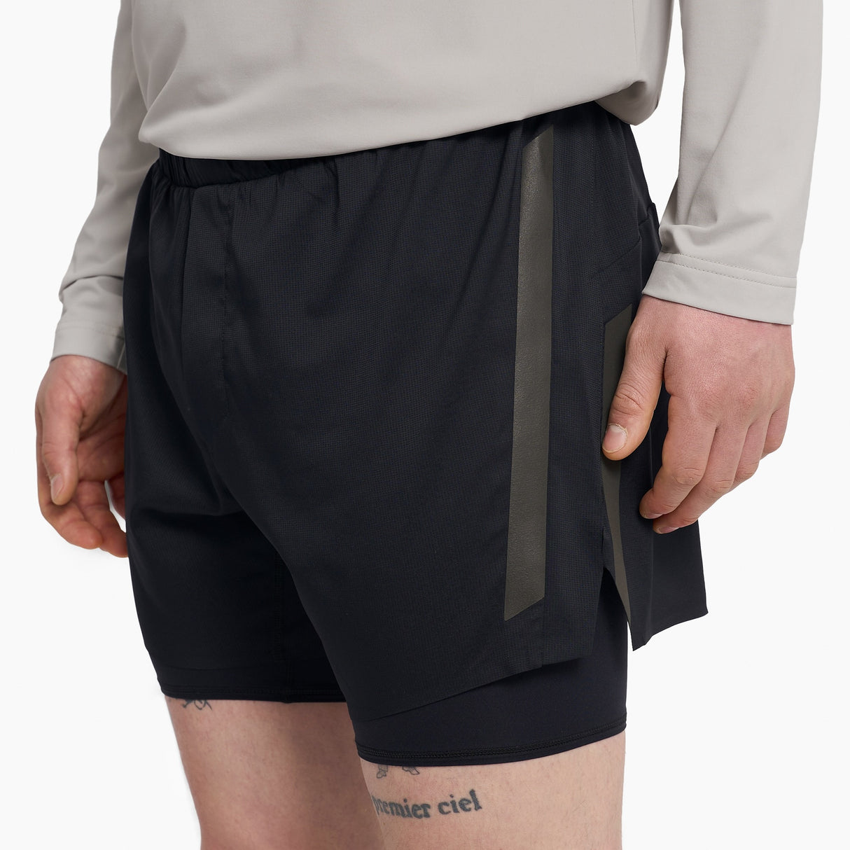 Ciele Athletics Men's DLYShort 5" Nite Rite Running Short in Shadowcast.