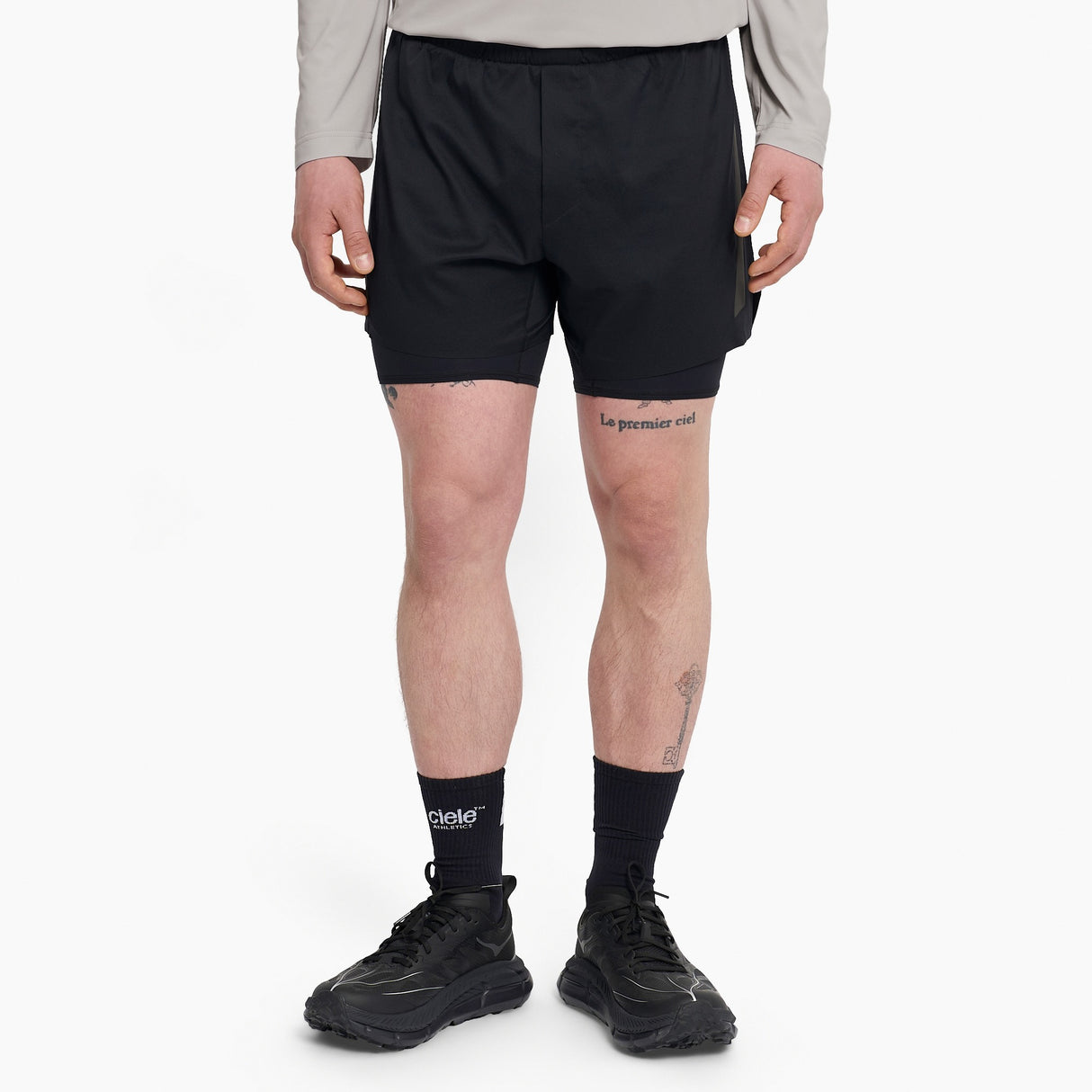 Ciele Athletics Men's DLYShort 5" Nite Rite Running Short in Shadowcast.
