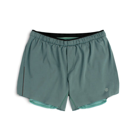 Ciele Athletics M DLYShort 5" Long Brief Short men's running shorts in Silver Pine on a neutral background.