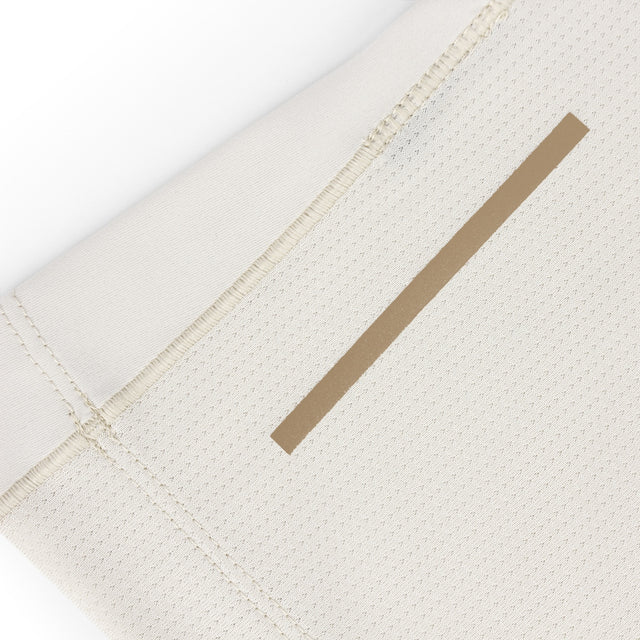 Close-up of a Ciele Athletics men's DLYTshirt Running Shirt in Rainy Day