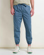 Toad&Co Men's Boundless Jogger in Ink worn by a runner on a neutral background.