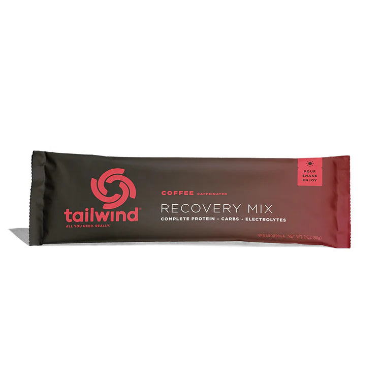 Tailwind Nutrition Recovery Mix in Coffee on a neutral background.