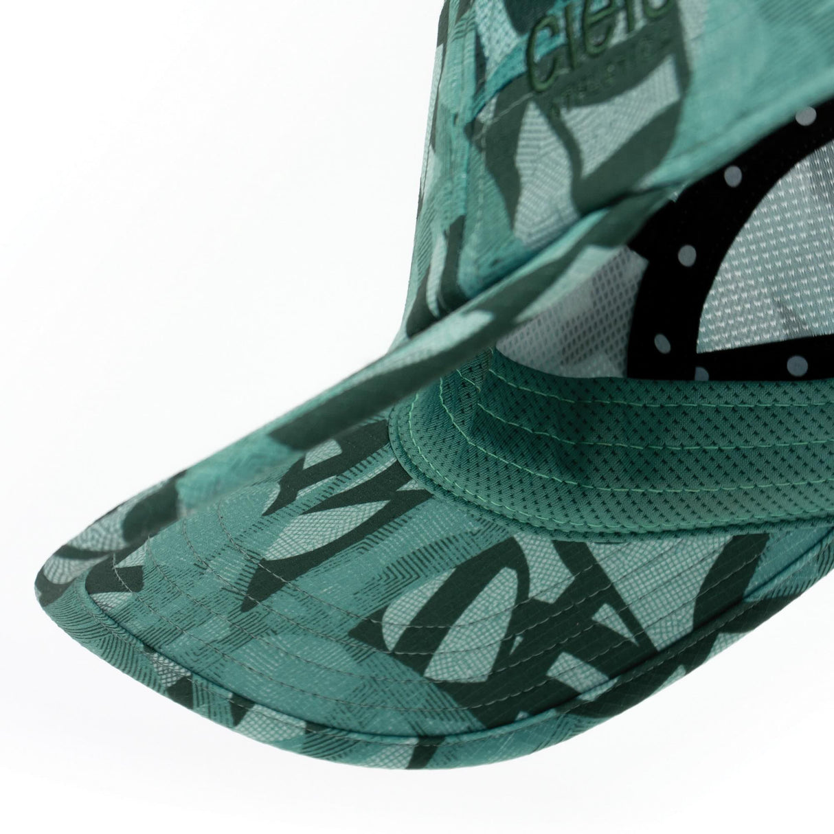 Ciele Athletics GOCap SC Field Loopy MU running hat in Dusty Turquoise on a neutral background.