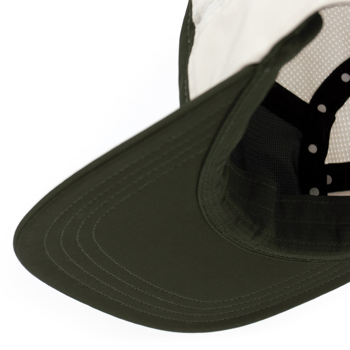 Ciele Athletics GOCap Comp Century running hat in Seaweed/Rainy Day on a neutral background.
