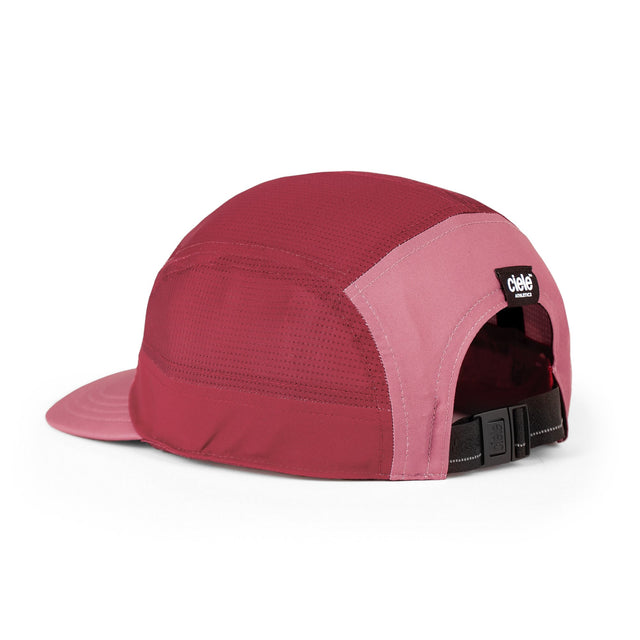 Ciele Athletics GOCap Comp Century running hat in Deco Rose/Merlot on a neutral background.
