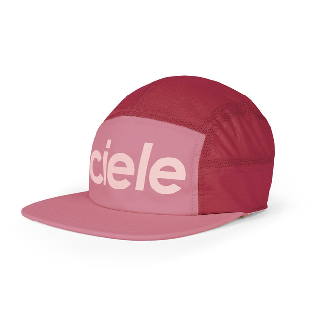 Ciele Athletics GOCap Comp Century running hat in Deco Rose/Merlot on a neutral background.