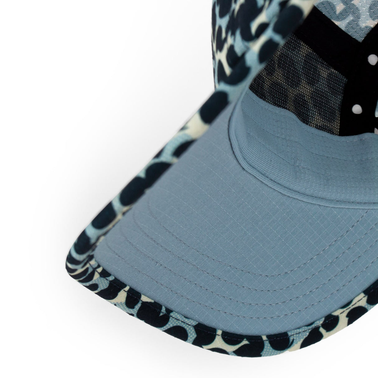 Ciele Athetlics GOCap SC Field - All Over Dotra running hat in Deep Space on a white background