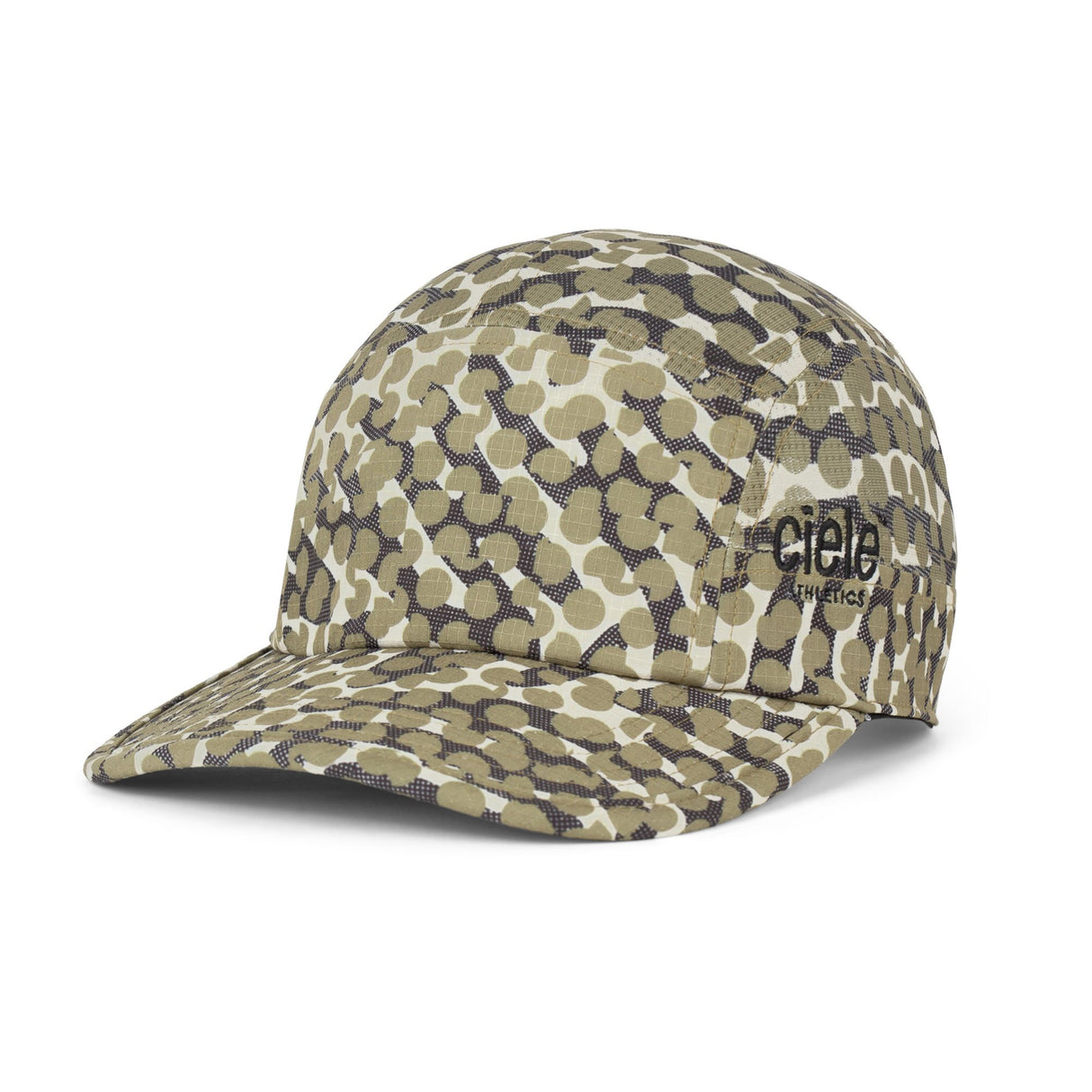 Ciele Athetlics GOCap SC Field - All Over Dotra running hat in Canvas with 'Ciele Athletics' branding on a white background