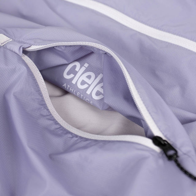 Ciele Athletics W VNTJacket women's running jacket in Light Grape on a neutral background.