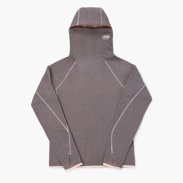 Ciele Athletics Women's IBTHoody - Fleece Running Hoodie in Peachskin on a white background