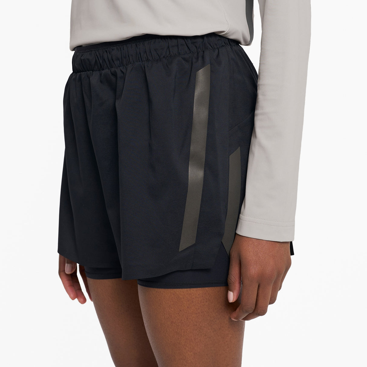 Ciele Athletics Women's DLYShort 4" Nite Rite Running Short in Shadowcast