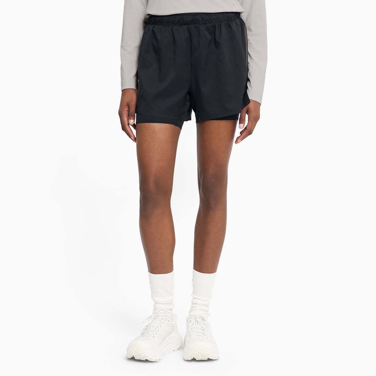 Ciele Athletics Women's DLYShort 4" Nite Rite Running Short in Shadowcast