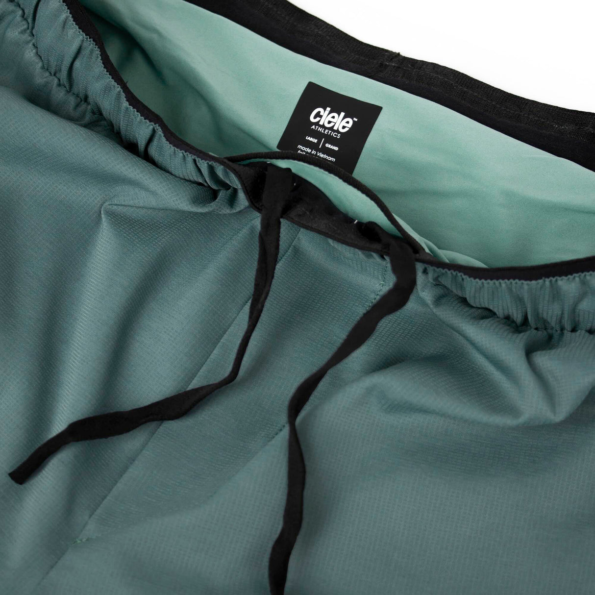 Ciele Athletics W DLYShort 4" Long Brief women's running shorts in Silver Pine on a neutral background.