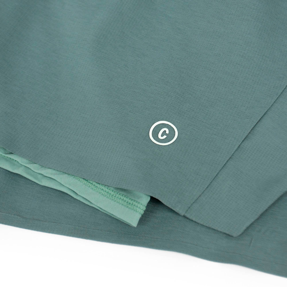 Ciele Athletics W DLYShort 4" Long Brief women's running shorts in Silver Pine on a neutral background.