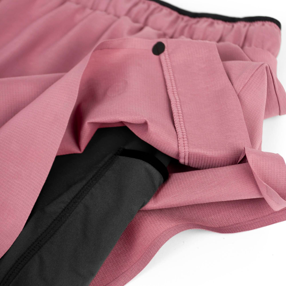 Ciele Athletics W DLYShort 4" Long Brief women's running shorts in Deco Rose on a neutral background.