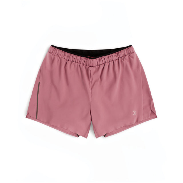 Ciele Athletics W DLYShort 4" Long Brief women's running shorts in Deco Rose on a neutral background.