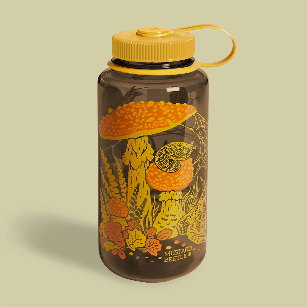 Toad & Mushrooms, 32oz Wide Mouth Nalgene Water Bottle