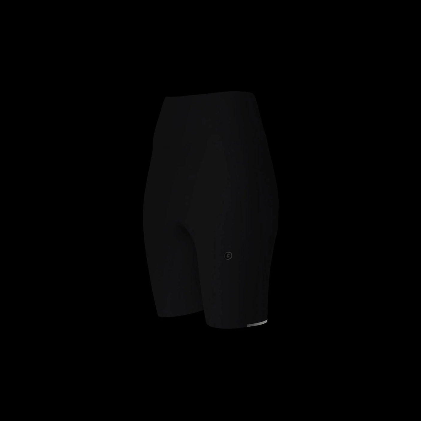 Ciele Athletics W FSTTight Short 6" in Shadowcast from the front on a dark background.
