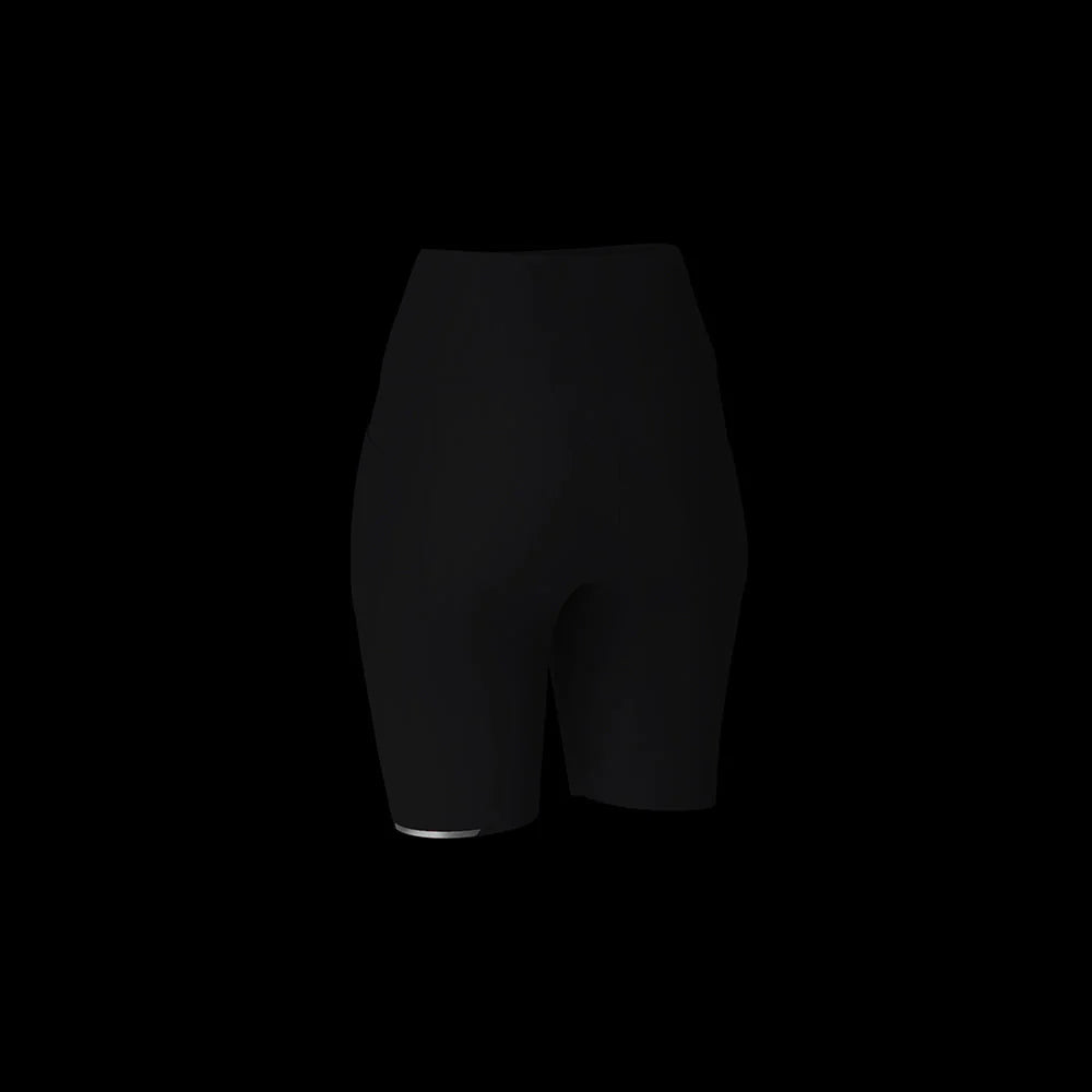 Ciele Athletics W FSTTight Short 6" in Shadowcast from the rear on a dark background.