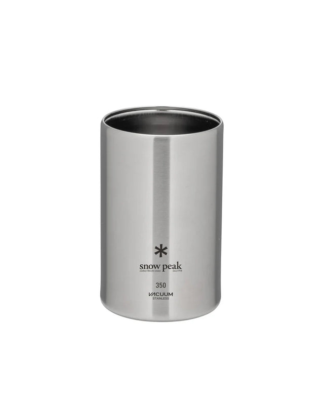 Snow Peak Shimo Can Cooler 350ml (12oz) on a neutral background.