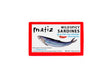Box of Matiz Wild Spicy Sardines with Piri Piri Peppers on a white background