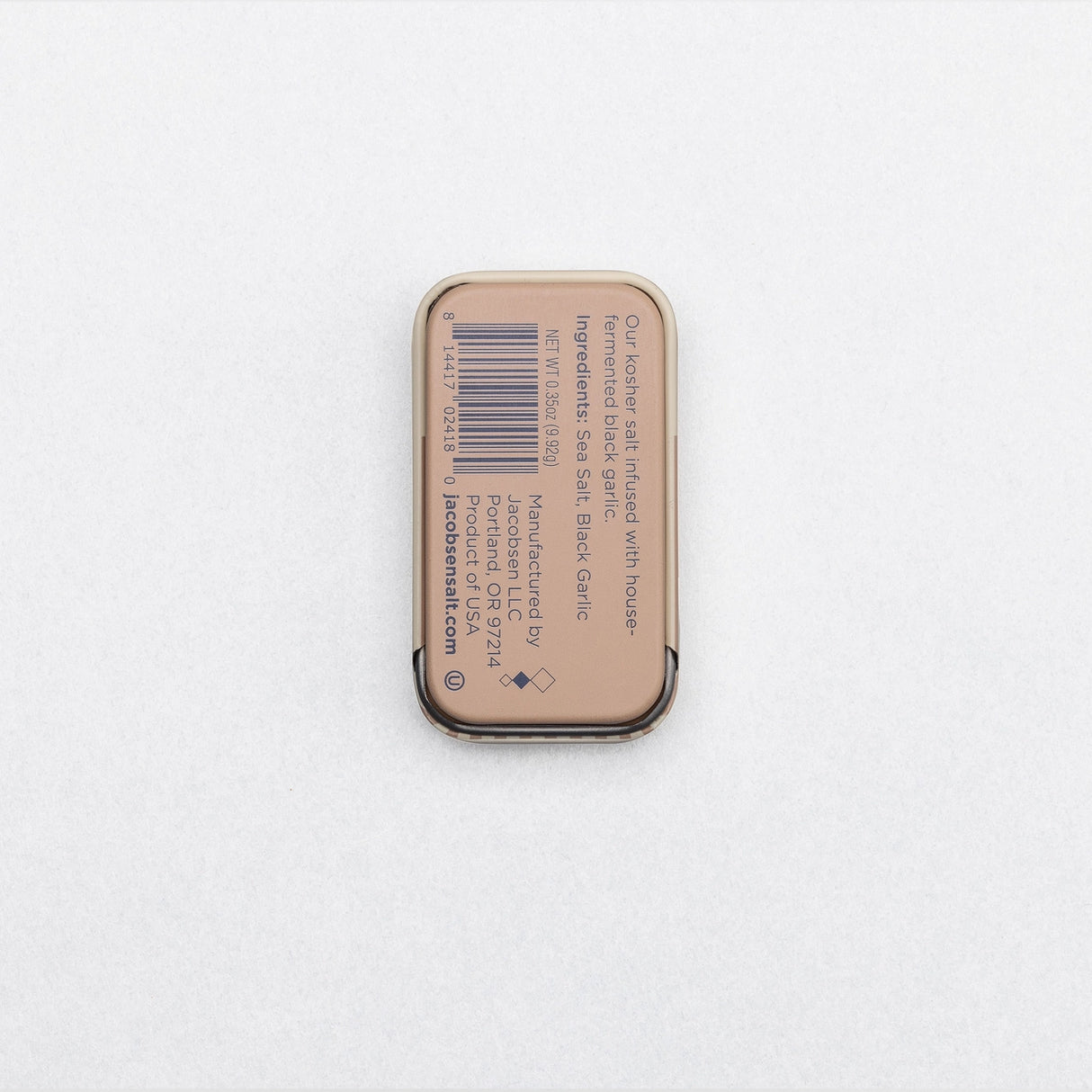 Infused Black Garlic Sea Salt Slide Tin