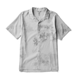 Roark Bless Up Trail Button Up Shirt in Ghost Grey with tie-dye pattern on a white background
