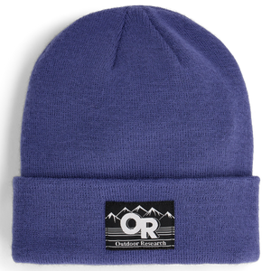 Outdoor Research Juneau Beanie in Galactic with logo on a white background