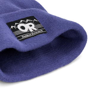 Outdoor Research Juneau Beanie in Galactic with Outdoor Research logo on a white background