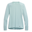 Outdoor Research Women's Echo Long Sleeve Tee in Tidal on a neutral background.