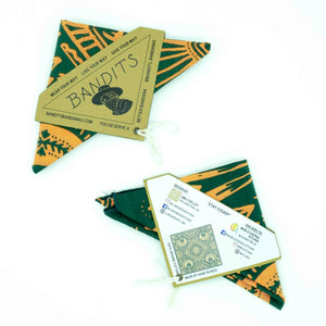 BANDITS Bandanas are Fair Trade Certified and made with 100% organic cotton.