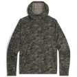 Outdoor Research Men's Echo Hoodie in Ranger Green Granite Print on a white background