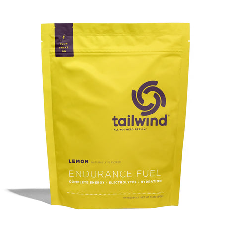 Tailwind Nutrition Endurance Fuel in Lemon on a neutral background.