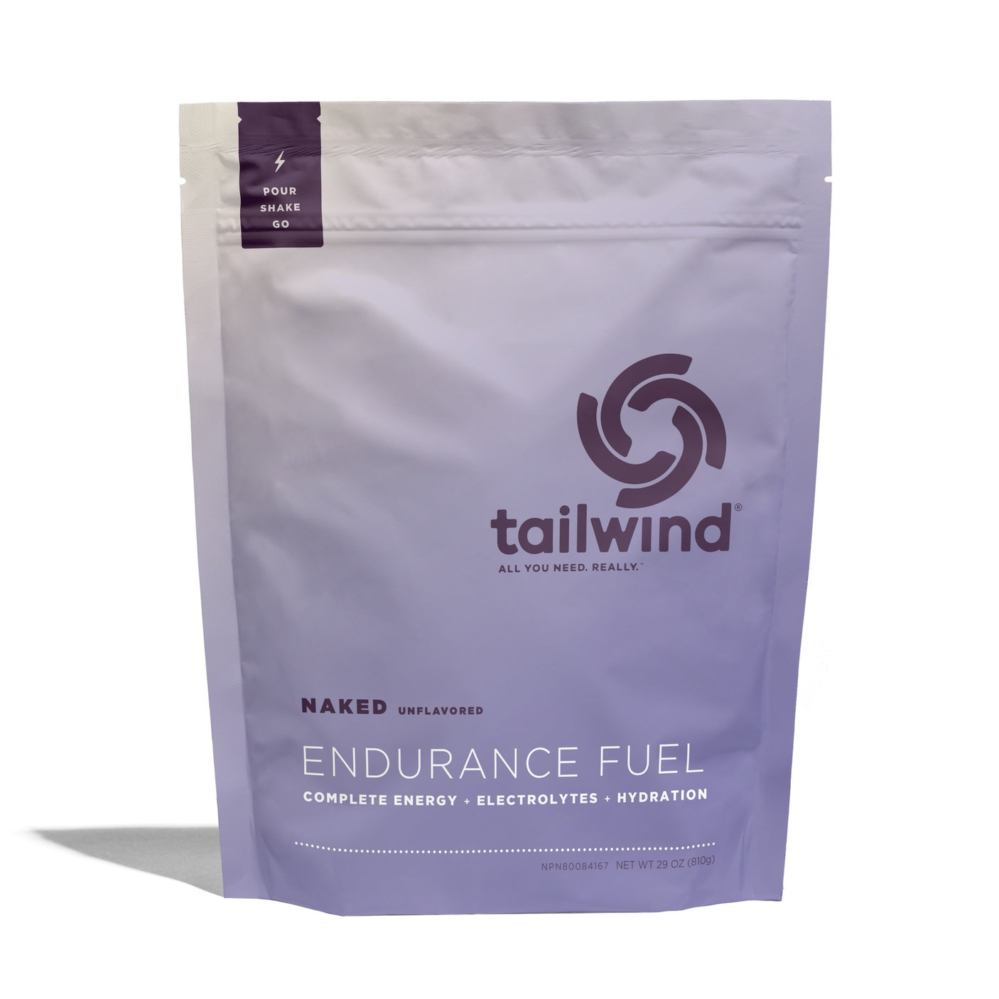 Tailwind Nutrition Endurance Fuel in Unflavored on a neutral background.