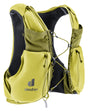 deuter Traick 9 running hydration vest in Sprout-Cactus on a neutral background.