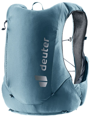 deuter Traick 9 running hydration vest in Atlantic-Ink on a neutral background.