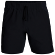 Outdoor Research Men's Swift Lite Hybrid Shorts 7" in Black on a neutral background.