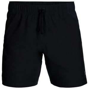 Outdoor Research Men's Swift Lite Hybrid Shorts 7" in Black on a neutral background.