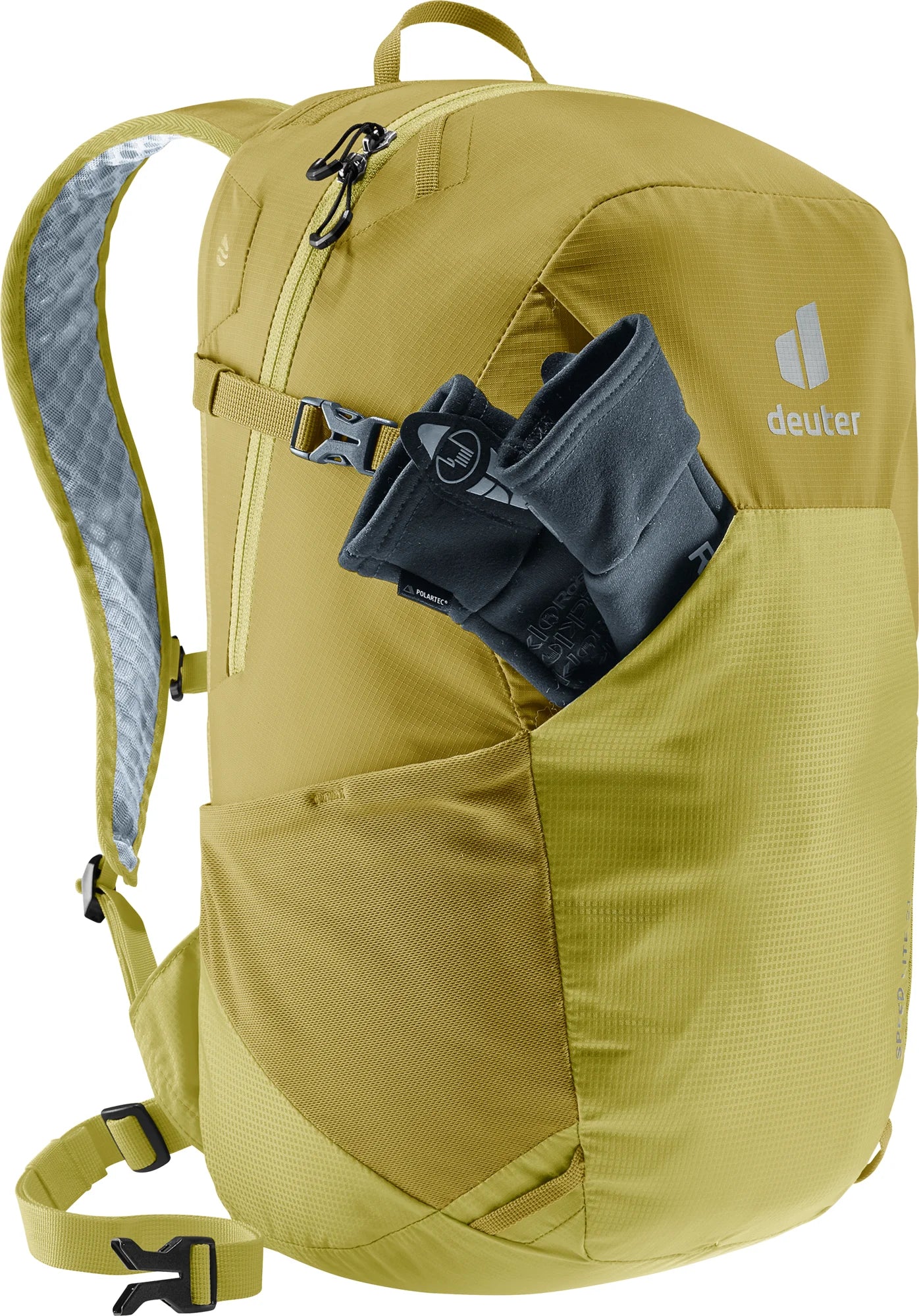 deuter Speed Lite 21 backpack in Linden-Sprout on a neutral background.