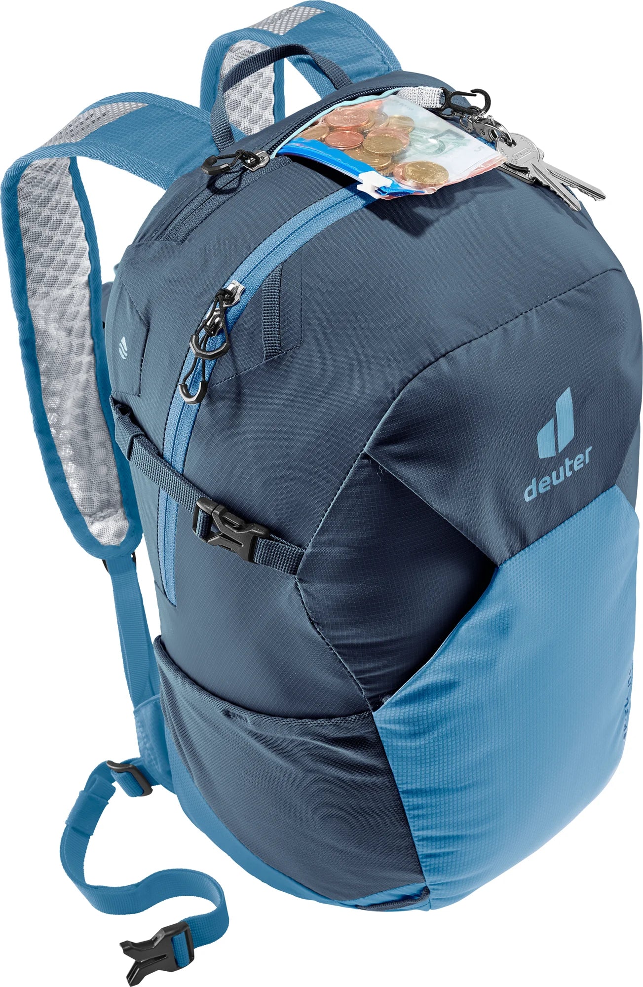 deuter Speed Lite 21 backpack in Ink-Wave on a neutral background.