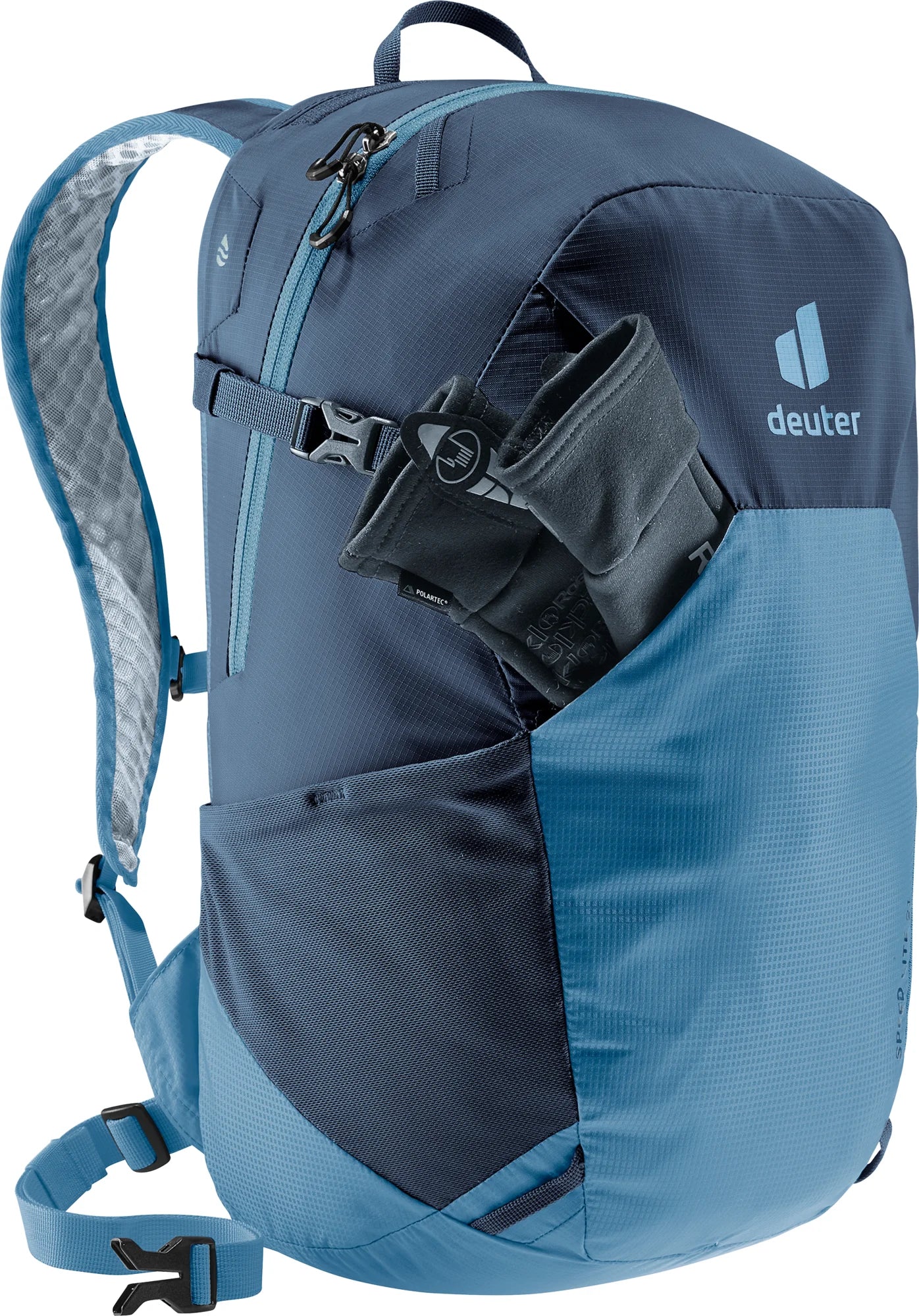 deuter Speed Lite 21 backpack in Ink-Wave on a neutral background.