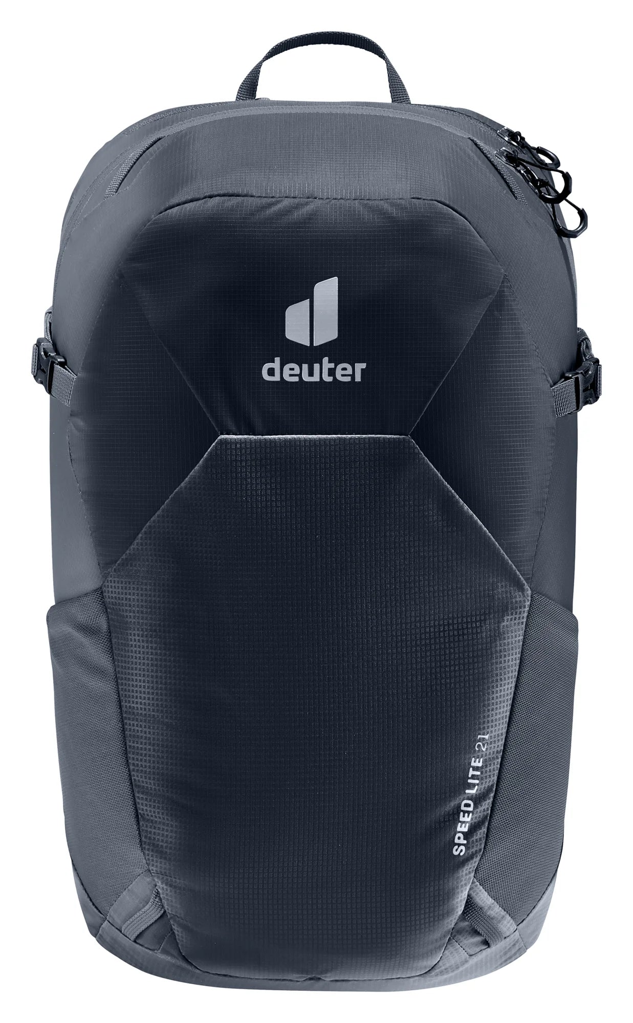 deuter Speed Lite 21 backpack in Black on a neutral background.