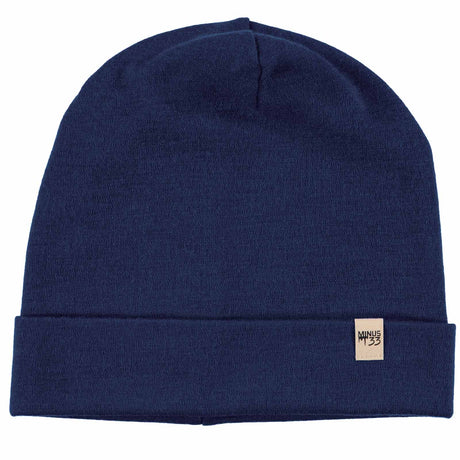 Minus33 Ridge Cuff Merino Wool Beanie is double layered and features a removable tag.
