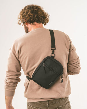 Keep Nature Wild crossbody bag is made from recycled nylon.