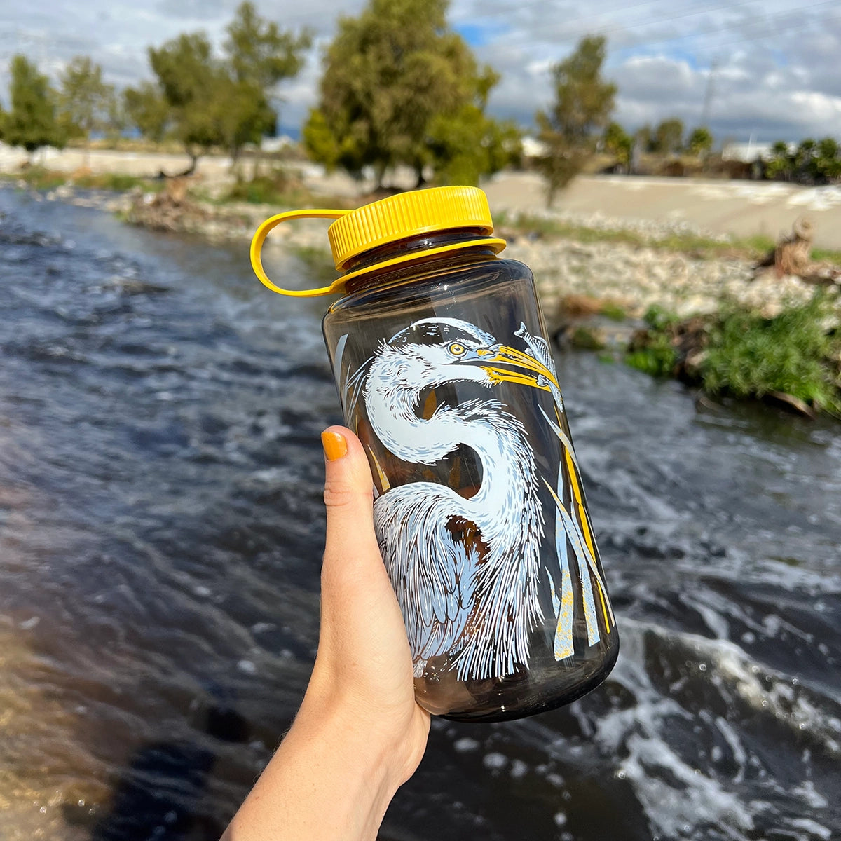 Pasadena Audubon LA River, 32oz Nalgene Water Bottle