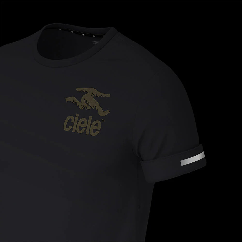 Ciele Athletics NSBTShirt - Solofire in Hollow from the front on a dark background.