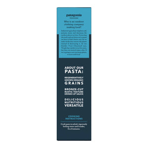 Patagonia Provisions Organic Pasta Shells 12oz Box packaging on a neutral background.